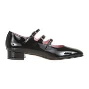 Carel Svarta Läderpumps Elegant Stil Black, Dam