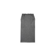 Luisa Cerano Flanell Midi Kjol Gray, Dam