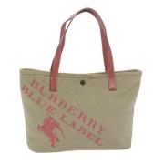 Burberry Vintage Pre-owned Canvas totevskor Beige, Dam