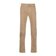 Jacob Cohën Cropped Trousers Beige, Herr