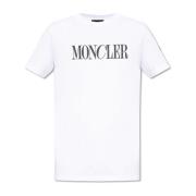 Moncler T-shirt med logotyp White, Herr