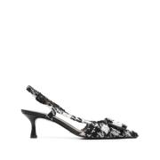 Roberto Festa Kristallspänne Slingback Klackar Black, Dam