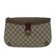 Gucci Vintage Pre-owned Canvas gucci-vskor Beige, Dam