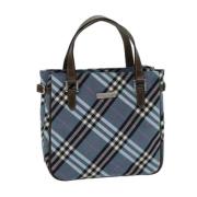 Burberry Vintage Pre-owned Nylon handvskor Blue, Dam