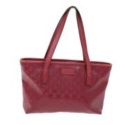 Gucci Vintage Pre-owned Laeder totevskor Red, Dam