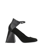 Vic Matié Svarta Ming Pumps med Klack Black, Dam