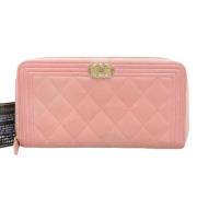 Chanel Vintage Pre-owned Laeder plnbcker Pink, Dam