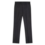 Laneus Slim Fit Pinstripe Cigarette Pants Gray, Herr