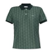 Lacoste Polo med monogram Green, Dam