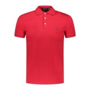 Polo Ralph Lauren Röd Polo Tröja från Ss23 Kollektionen Red, Herr