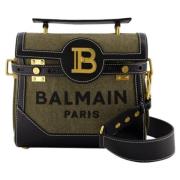 Balmain Bomull crossbodyvskor Green, Dam