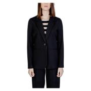 Street One Svart Blazer med Reverskrage Black, Dam