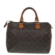 Louis Vuitton Vintage Pre-owned Canvas handvskor Brown, Dam