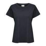 My Essential Wardrobe Svart Tee Top Hannemw T-Shirts Black, Dam