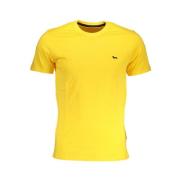 Harmont & Blaine Gul Bomull T-shirt med Broderi Yellow, Herr