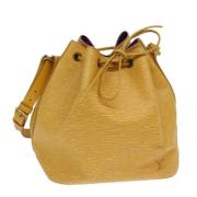 Louis Vuitton Vintage Pre-owned Laeder axelremsvskor Yellow, Dam