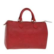 Louis Vuitton Vintage Pre-owned Laeder handvskor Red, Dam