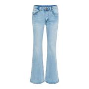 My Essential Wardrobe Bootcut High Waist Jeans Light Blue Blue, Dam