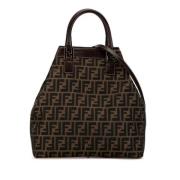 Fendi Vintage Pre-owned Canvas fendi-vskor Brown, Dam