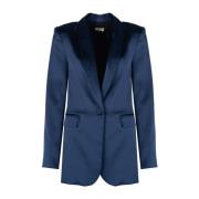 Liu Jo Elegant Blazer med knappstängning Blue, Dam