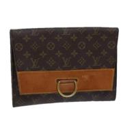 Louis Vuitton Vintage Pre-owned Canvas kuvertvskor Brown, Dam