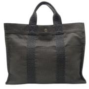 Hermès Vintage Pre-owned Canvas handvskor Gray, Dam