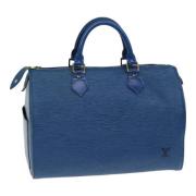 Louis Vuitton Vintage Pre-owned Laeder handvskor Blue, Dam