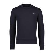 Fred Perry Mörkblå Rundhalsad Tröja Blue, Herr