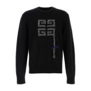 Givenchy Svart Sweater Kollektion Black, Herr