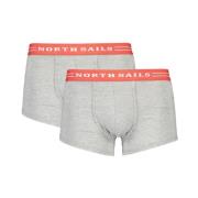 North Sails Grå Bomullsboxershorts Gray, Herr