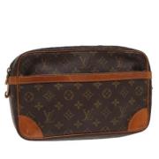 Louis Vuitton Vintage Pre-owned Canvas kuvertvskor Brown, Dam