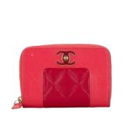 Chanel Vintage Pre-owned Laeder plnbcker Pink, Dam