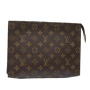 Louis Vuitton Vintage Pre-owned Canvas necessrer Brown, Dam