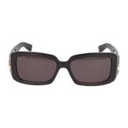 Gucci Rektangulära solglasögon Gg1403S Black, Unisex