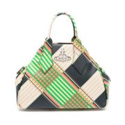 Vivienne Westwood Multifärgad Tartan Check Läderhandväska Multicolor, ...