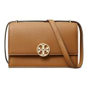 Tory Burch Brun Läder Axelväska Brown, Dam