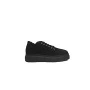 Cerruti 1881 Platform Sneakers i Äkta Läder Black, Dam