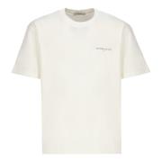 IH NOM UH NIT Vit Bomull T-shirt med Tryckt Logotyp White, Herr