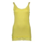 Silvian Heach Elegant gul spets tanktop Yellow, Dam