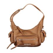 Desigual Brun Axelväska med Avtagbar Pouch Brown, Dam