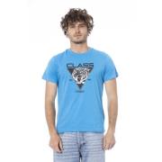 Cavalli Class Logo Print Kortärmad T-shirt Blue, Herr