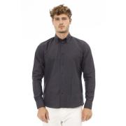 Baldinini Button-Down Skjorta Oxford Stil Gray, Herr