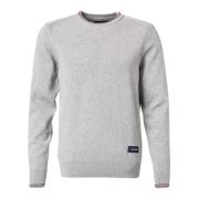 Tommy Hilfiger Herr Logo Label Bomull T-shirt Gray, Herr