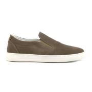 Duca di Morrone Suede Dove Gray Herr Loafers Brown, Herr