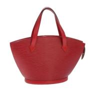 Louis Vuitton Vintage Pre-owned Laeder axelremsvskor Red, Dam