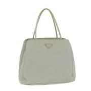 Prada Vintage Pre-owned Nylon handvskor Gray, Unisex