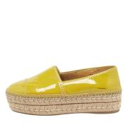 Prada Vintage Pre-owned Laeder lgskor Yellow, Dam