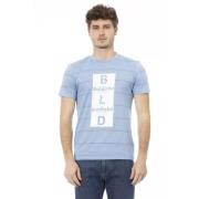 Baldinini Elegant Ljusblå Bomull T-shirt Blue, Herr