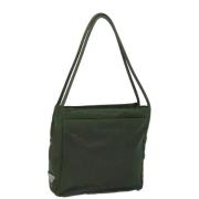 Prada Vintage Pre-owned Nylon totevskor Green, Dam