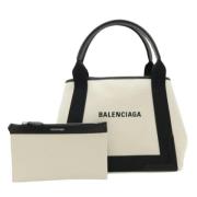 Balenciaga Vintage Pre-owned Canvas totevskor Beige, Dam